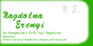 magdolna erenyi business card